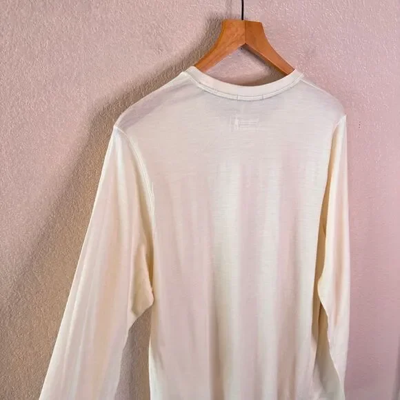 Smartwool Merino Wool Long Sleeve Base Layer Top Cream Natural Womens 1X NWT - Picture 11 of 13
